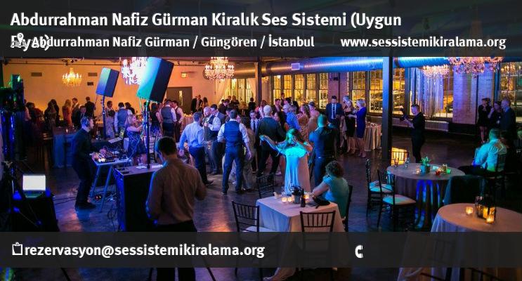 Abdurrahman Nafiz Gürman Kiralık Ses Sistemi Kiralama