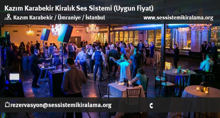 Kazım Karabekir Kiralık Ses Sistemi Kiralama